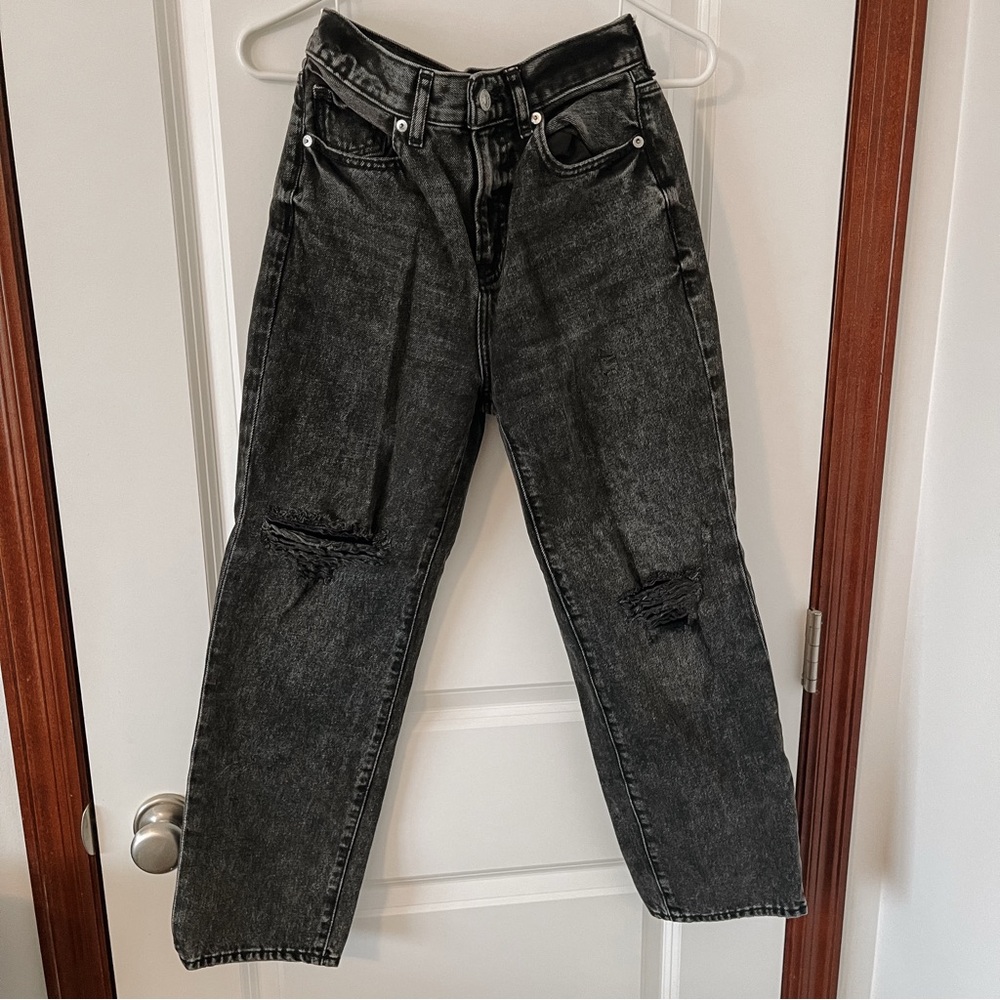 Express Straight Ankle High Rise OR Ripped Jeans